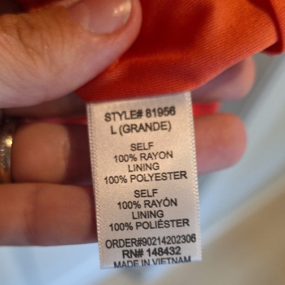 Becaal Redish Coral Mini Dress - Picture 5 of 8